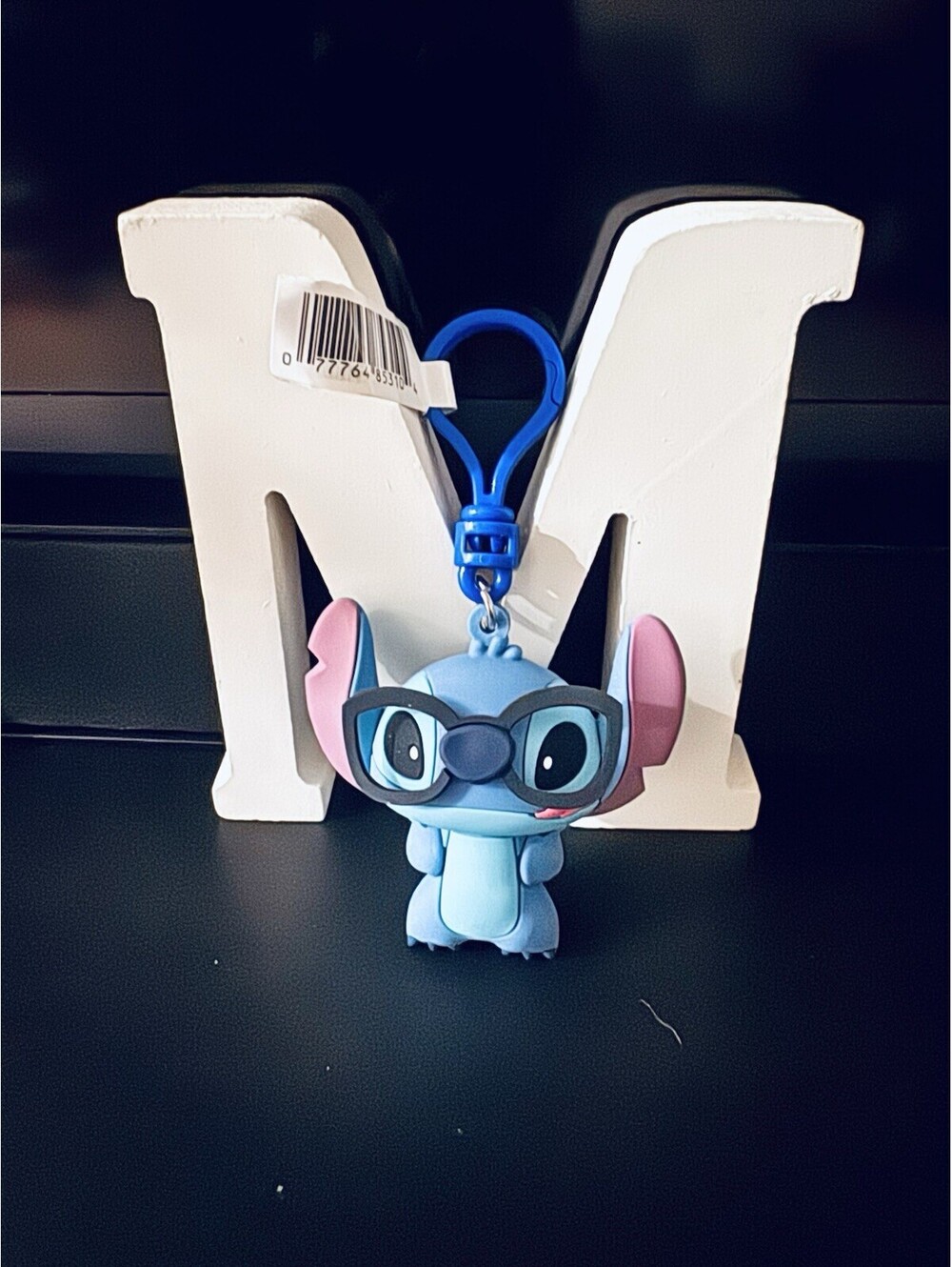 MONOGRAM DISNEY STITCH SERIES 3 FIGURAL BAG CLIP NERDY STITCH